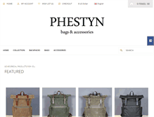 Tablet Screenshot of phestyn.com